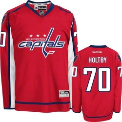 Braden Holtby Youth Reebok Washington Capitals Authentic Red Home NHL Jersey