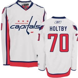 Braden Holtby Youth Reebok Washington Capitals Premier White Away NHL Jersey
