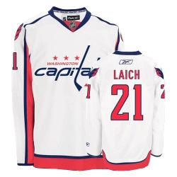Brooks Laich Reebok Washington Capitals Premier White Away NHL Jersey