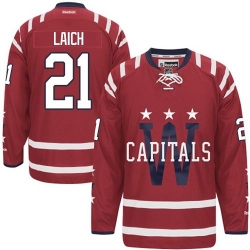Brooks Laich Reebok Washington Capitals Authentic Red 2015 Winter Classic NHL Jersey