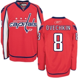 Alex Ovechkin Reebok Washington Capitals Authentic Red Home NHL Jersey