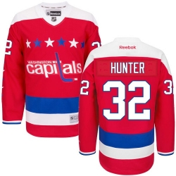Dale Hunter Reebok Washington Capitals Authentic Red Third NHL Jersey
