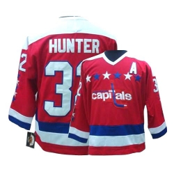 Dale Hunter CCM Washington Capitals Authentic Red Throwback NHL Jersey
