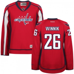 Daniel Winnik Women's Reebok Washington Capitals Authentic Red Home Jersey