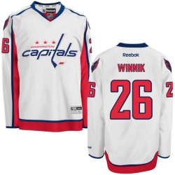 Daniel Winnik Youth Reebok Washington Capitals Authentic White Away Jersey