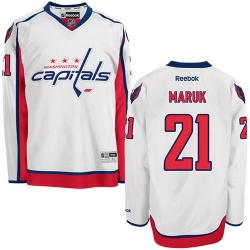 Dennis Maruk Reebok Washington Capitals Authentic White Away NHL Jersey