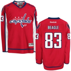 Jay Beagle Reebok Washington Capitals Premier Red Home NHL Jersey