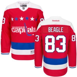 Jay Beagle Reebok Washington Capitals Authentic Red Third NHL Jersey