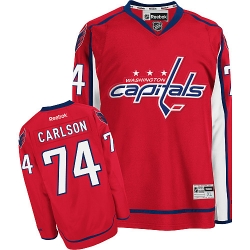 John Carlson Reebok Washington Capitals Authentic Red Home NHL Jersey