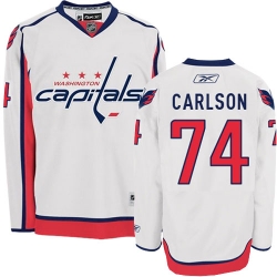 John Carlson Reebok Washington Capitals Premier White Away NHL Jersey