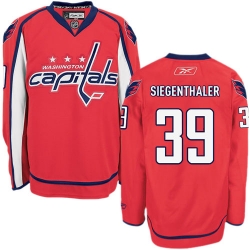 Jonas Siegenthaler Reebok Washington Capitals Premier Red Home NHL Jersey