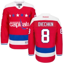 Alex Ovechkin Women's Reebok Washington Capitals Authentic Red Third NHL Jersey