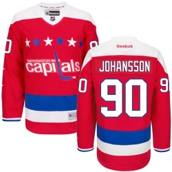 Marcus Johansson Reebok Washington Capitals Authentic Red Third NHL Jersey