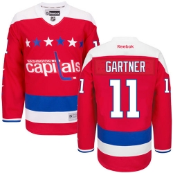 Mike Gartner Reebok Washington Capitals Authentic Red Third NHL Jersey