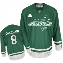 Alex Ovechkin Youth Reebok Washington Capitals Authentic Green St Patty's Day NHL Jersey