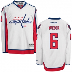 Mike Weber Reebok Washington Capitals Premier White Away Jersey