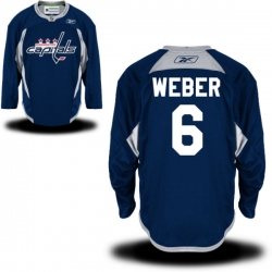 Mike Weber Reebok Washington Capitals Authentic Navy Blue Practice Jersey