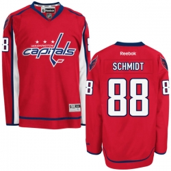 Nate Schmidt Reebok Washington Capitals Authentic Red Home Jersey