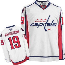 Nicklas Backstrom Youth Reebok Washington Capitals Premier White Away NHL Jersey