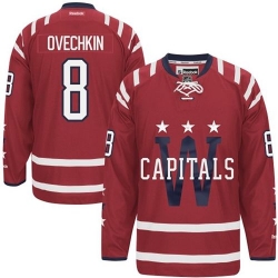 Alex Ovechkin Youth Reebok Washington Capitals Authentic Red 2015 Winter Classic NHL Jersey