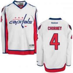 Taylor Chorney Reebok Washington Capitals Authentic White Away Jersey