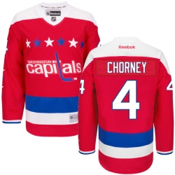 Taylor Chorney Youth Reebok Washington Capitals Authentic Red Alternate Jersey