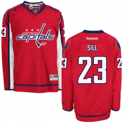 Zach Sill Reebok Washington Capitals Authentic Red Home Jersey