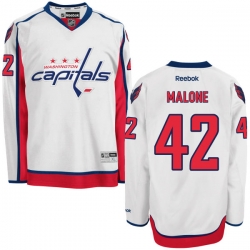 Brad Malone Reebok Washington Capitals Premier White Away Jersey