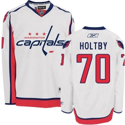 Braden Holtby Reebok Washington Capitals Premier White Away NHL Jersey