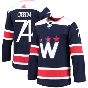 John Carlson Men's Adidas Washington Capitals Authentic Navy 2020/21 Alternate Primegreen Pro Jersey