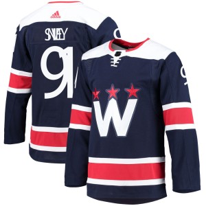 Joe Snively Men's Adidas Washington Capitals Authentic Navy 2020/21 Alternate Primegreen Pro Jersey