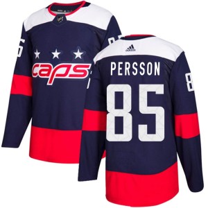 Ludwig Persson Youth Adidas Washington Capitals Authentic Navy Blue 2018 Stadium Series Jersey