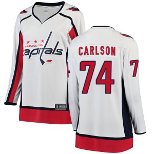 John Carlson Women's Fanatics Branded Washington Capitals Breakaway White Away Jersey