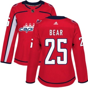 Ethan Bear Women's Adidas Washington Capitals Authentic Red Home Jersey