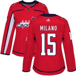 Sonny Milano Women's Adidas Washington Capitals Authentic Red Home Jersey