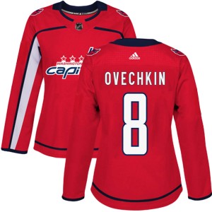 Alex Ovechkin Women's Adidas Washington Capitals Authentic Red Home Jersey