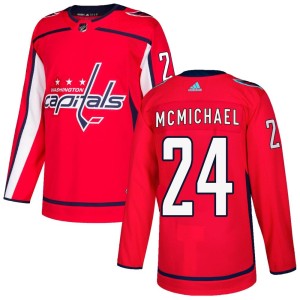 Connor McMichael Youth Adidas Washington Capitals Authentic Red Home Jersey