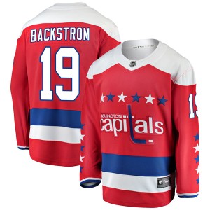 Nicklas Backstrom Men's Fanatics Branded Washington Capitals Breakaway Red Alternate Jersey