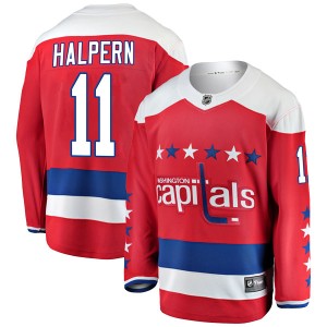 Jeff Halpern Men's Fanatics Branded Washington Capitals Breakaway Red Alternate Jersey