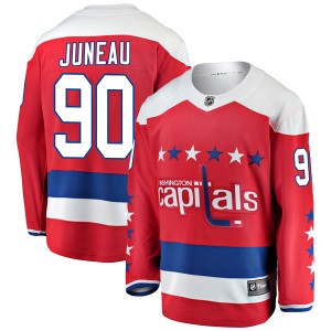 Joe Juneau Men's Fanatics Branded Washington Capitals Breakaway Red Alternate Jersey