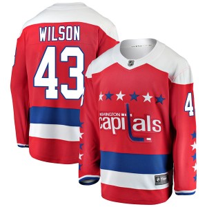 Tom Wilson Men's Fanatics Branded Washington Capitals Breakaway Red Alternate Jersey