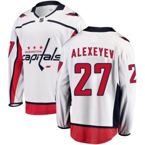 Alexander Alexeyev Men's Fanatics Branded Washington Capitals Breakaway White Away Jersey