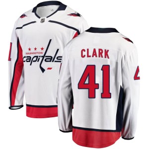 Chase Clark Men's Fanatics Branded Washington Capitals Breakaway White Away Jersey