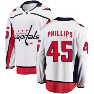 Matthew Phillips Men's Fanatics Branded Washington Capitals Breakaway White Away Jersey