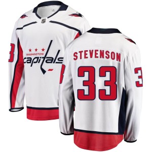 Clay Stevenson Men's Fanatics Branded Washington Capitals Breakaway White Away Jersey