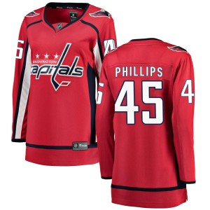 Matthew Phillips Women's Fanatics Branded Washington Capitals Breakaway Red Home Jersey