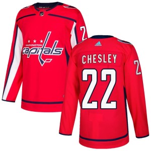 Ryan Chesley Men's Adidas Washington Capitals Authentic Red Home Jersey