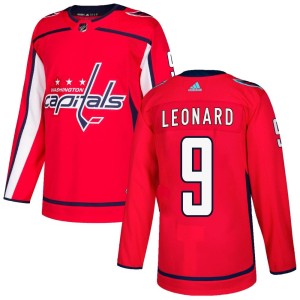 Ryan Leonard Men's Adidas Washington Capitals Authentic Red Home Jersey