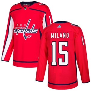 Sonny Milano Men's Adidas Washington Capitals Authentic Red Home Jersey
