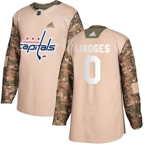 Alex Limoges Youth Adidas Washington Capitals Authentic Camo Veterans Day Practice Jersey